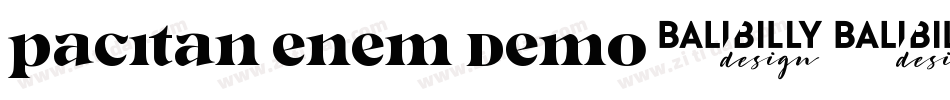 Pacitan Enem Demo字体转换